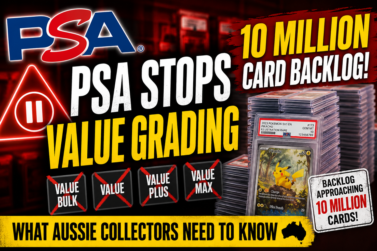 PSA Pauses Value Bulk Grading Services: What It Means for Australian Collectors in 2026