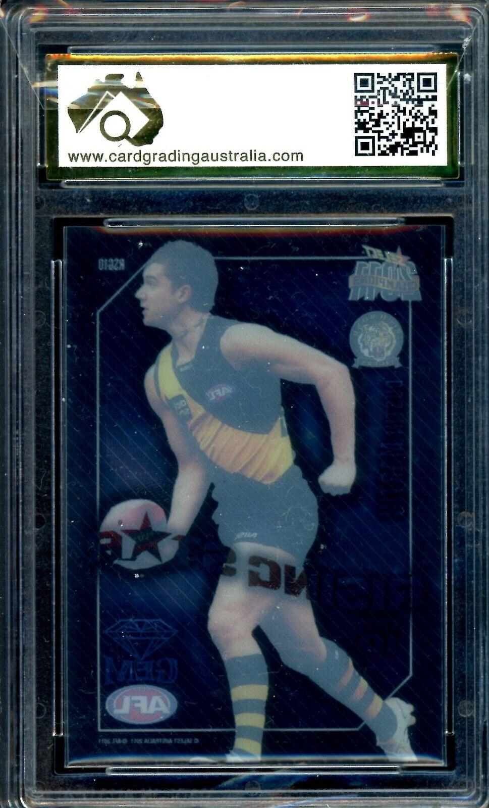2011 Select Champions AFL RISING STAR GEM ROOKIE CARD Dustin Martin Graded CGA 9